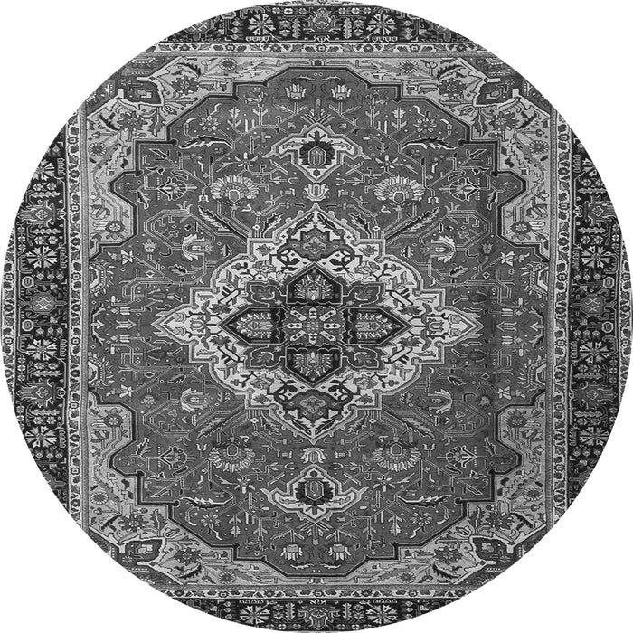 Square Persian Gray Traditional Rug, tr1897gry