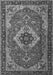 Serging Thickness of Machine Washable Persian Gray Traditional Rug, wshtr1897gry