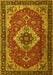 Machine Washable Persian Yellow Traditional Rug, wshtr1897yw