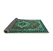 Sideview of Persian Turquoise Traditional Rug, tr1897turq