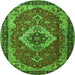 Machine Washable Persian Green Traditional Area Rugs, wshtr1897grn