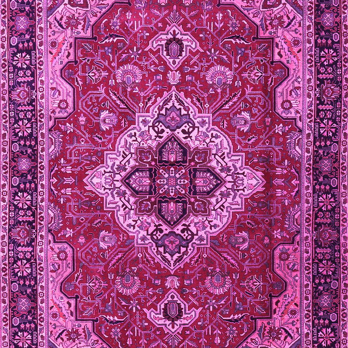Machine Washable Persian Pink Traditional Rug, wshtr1897pnk