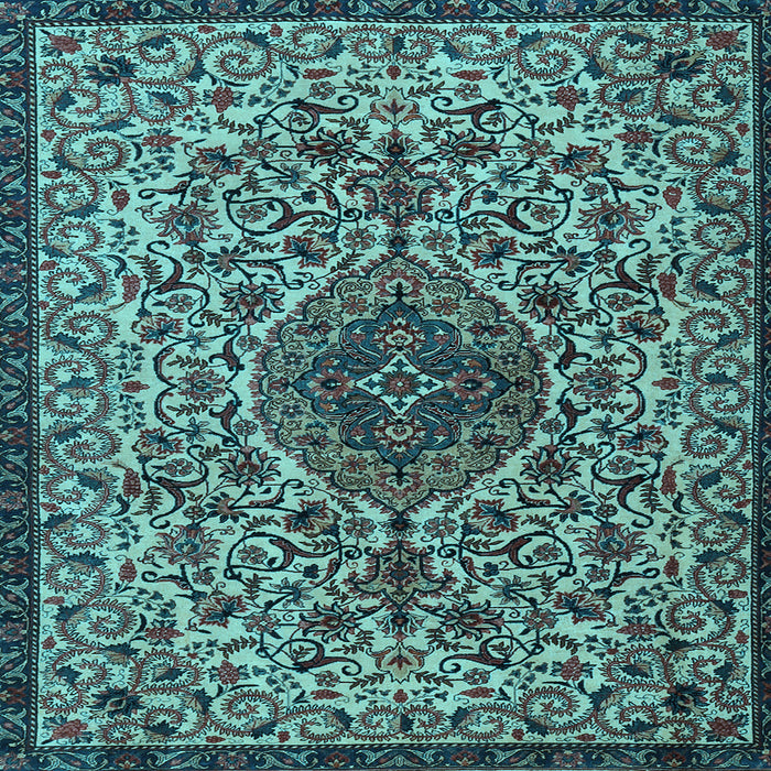 Square Persian Light Blue Traditional Rug, tr1898lblu