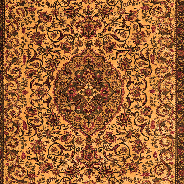 Serging Thickness of Machine Washable Persian Orange Traditional Area Rugs, wshtr1898org