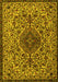 Machine Washable Persian Yellow Traditional Rug, wshtr1898yw