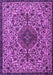 Machine Washable Persian Purple Traditional Area Rugs, wshtr1898pur