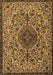 Machine Washable Persian Brown Traditional Rug, wshtr1898brn