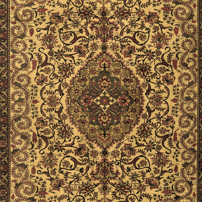 Machine Washable Persian Brown Traditional Rug, wshtr1898brn