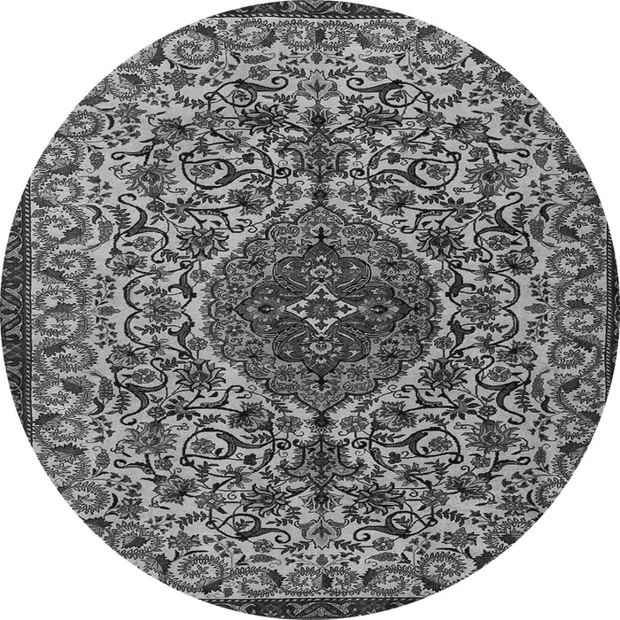 Machine Washable Persian Gray Traditional Rug, wshtr1898gry