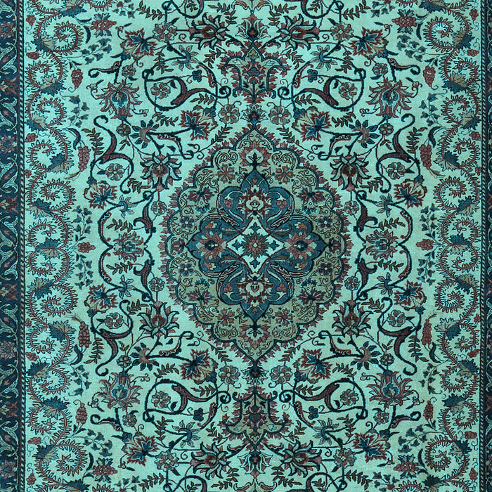 Machine Washable Persian Light Blue Traditional Rug, wshtr1898lblu