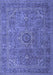 Machine Washable Persian Blue Traditional Rug, wshtr1899blu