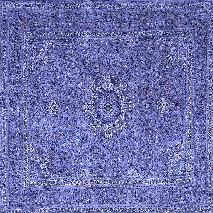 Square Persian Blue Traditional Rug, tr1899blu