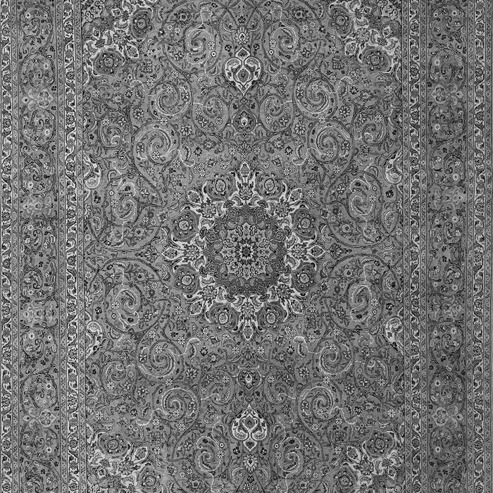 Serging Thickness of Machine Washable Persian Gray Traditional Rug, wshtr1899gry