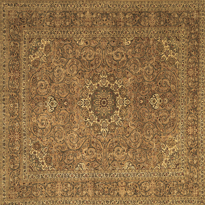 Square Machine Washable Persian Brown Traditional Rug, wshtr1899brn