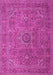 Machine Washable Persian Pink Traditional Rug, wshtr1899pnk