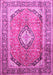 Medallion Pink Traditional Rug, tr189pnk