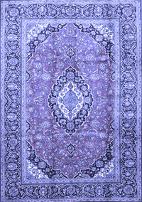 Medallion Blue Traditional Rug, tr189blu