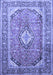 Medallion Blue Traditional Rug, tr189blu