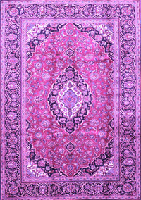 Medallion Purple Traditional Rug, tr189pur