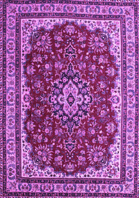 Medallion Purple Traditional Rug, tr18pur