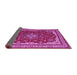 Sideview of Medallion Pink Traditional Rug, tr18pnk