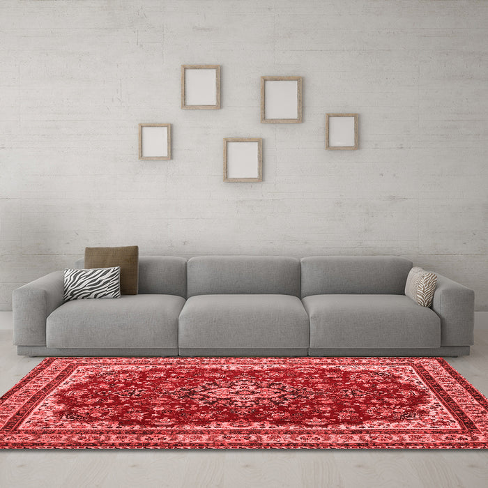Traditional Red Washable Rugs