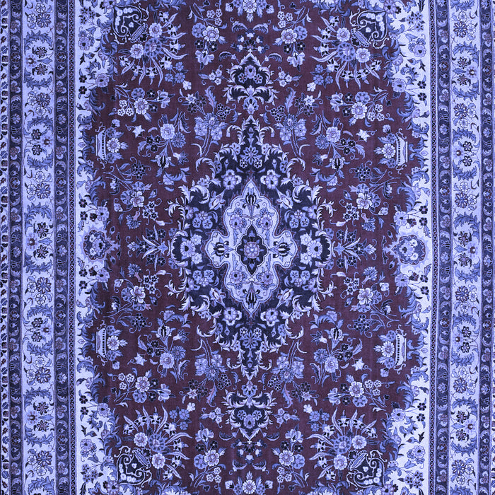 Medallion Blue Traditional Rug, tr18blu
