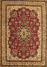 Medallion Brown Traditional Rug, tr18brn