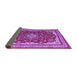 Sideview of Medallion Purple Traditional Rug, tr18pur