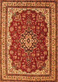 Medallion Orange Traditional Rug, tr18org