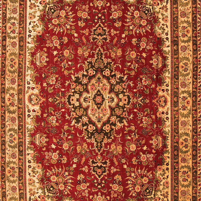 Medallion Orange Traditional Rug, tr18org
