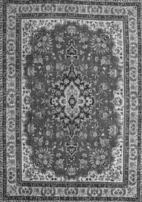 Medallion Gray Traditional Rug, tr18gry