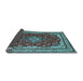 Sideview of Medallion Light Blue Traditional Rug, tr18lblu
