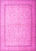 Machine Washable Persian Pink Traditional Rug, wshtr1900pnk