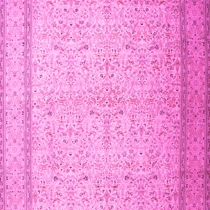 Machine Washable Persian Pink Traditional Rug, wshtr1900pnk