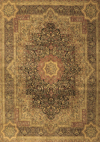 Medallion Brown Traditional Rug, tr1901brn