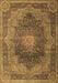 Medallion Brown Traditional Rug, tr1901brn