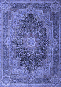 Medallion Blue Traditional Rug, tr1901blu