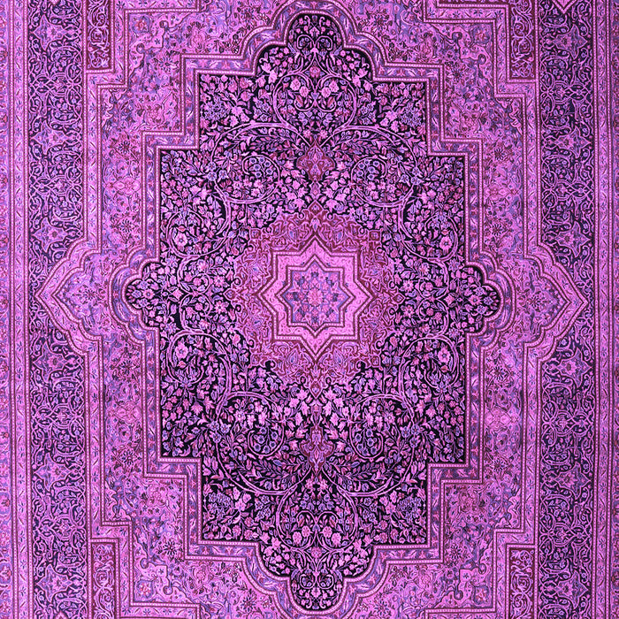 Medallion Purple Traditional Rug, tr1901pur