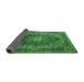 Sideview of Medallion Emerald Green Traditional Rug, tr1901emgrn