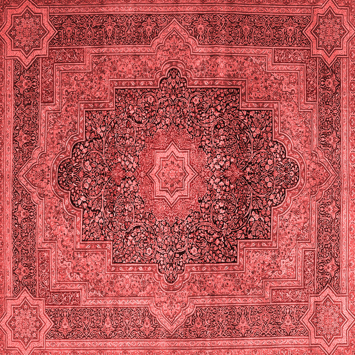 Medallion Red Traditional Rug, tr1901red