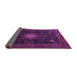 Sideview of Medallion Purple Traditional Rug, tr1902pur