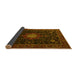 Sideview of Medallion Yellow Traditional Rug, tr1902yw