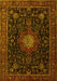 Medallion Yellow Traditional Rug, tr1902yw