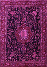 Medallion Pink Traditional Rug, tr1902pnk