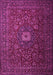 Machine Washable Persian Pink Traditional Rug, wshtr1903pnk