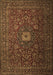 Machine Washable Persian Brown Traditional Rug, wshtr1903brn