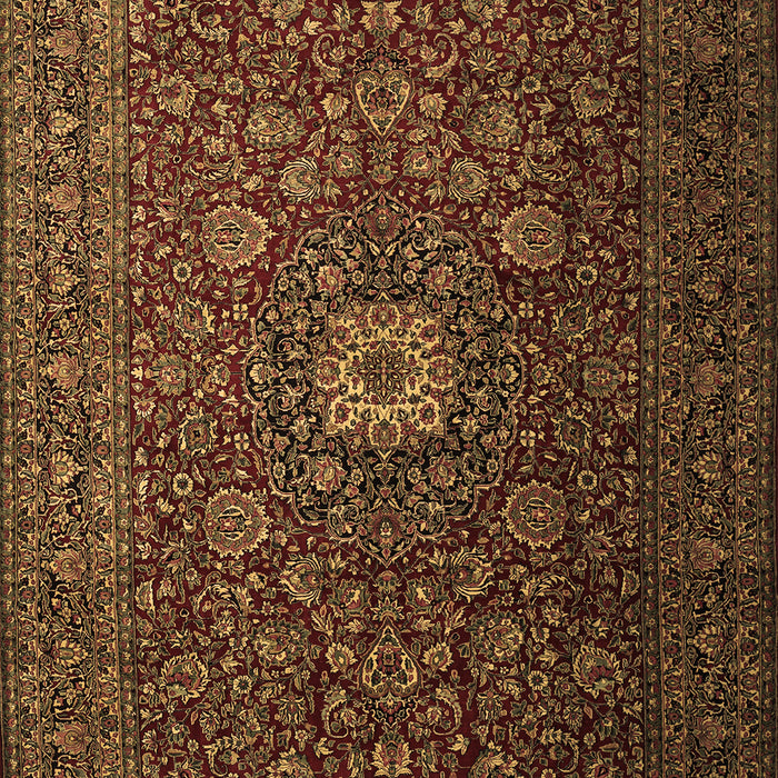 Machine Washable Persian Brown Traditional Rug, wshtr1903brn