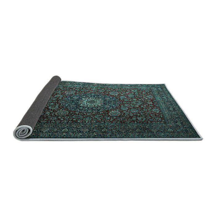 Sideview of Persian Light Blue Traditional Rug, tr1903lblu