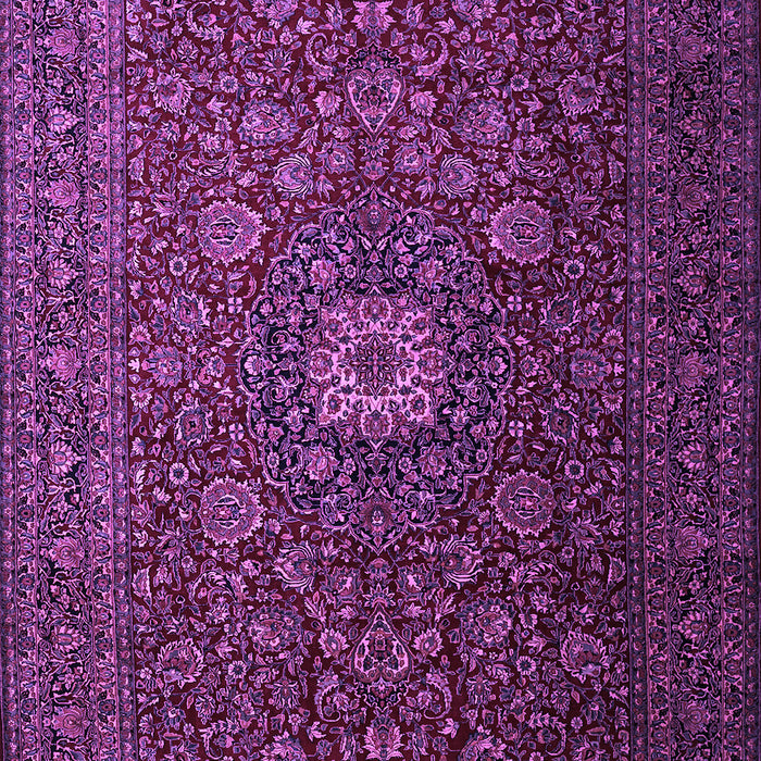 Machine Washable Persian Purple Traditional Area Rugs, wshtr1903pur